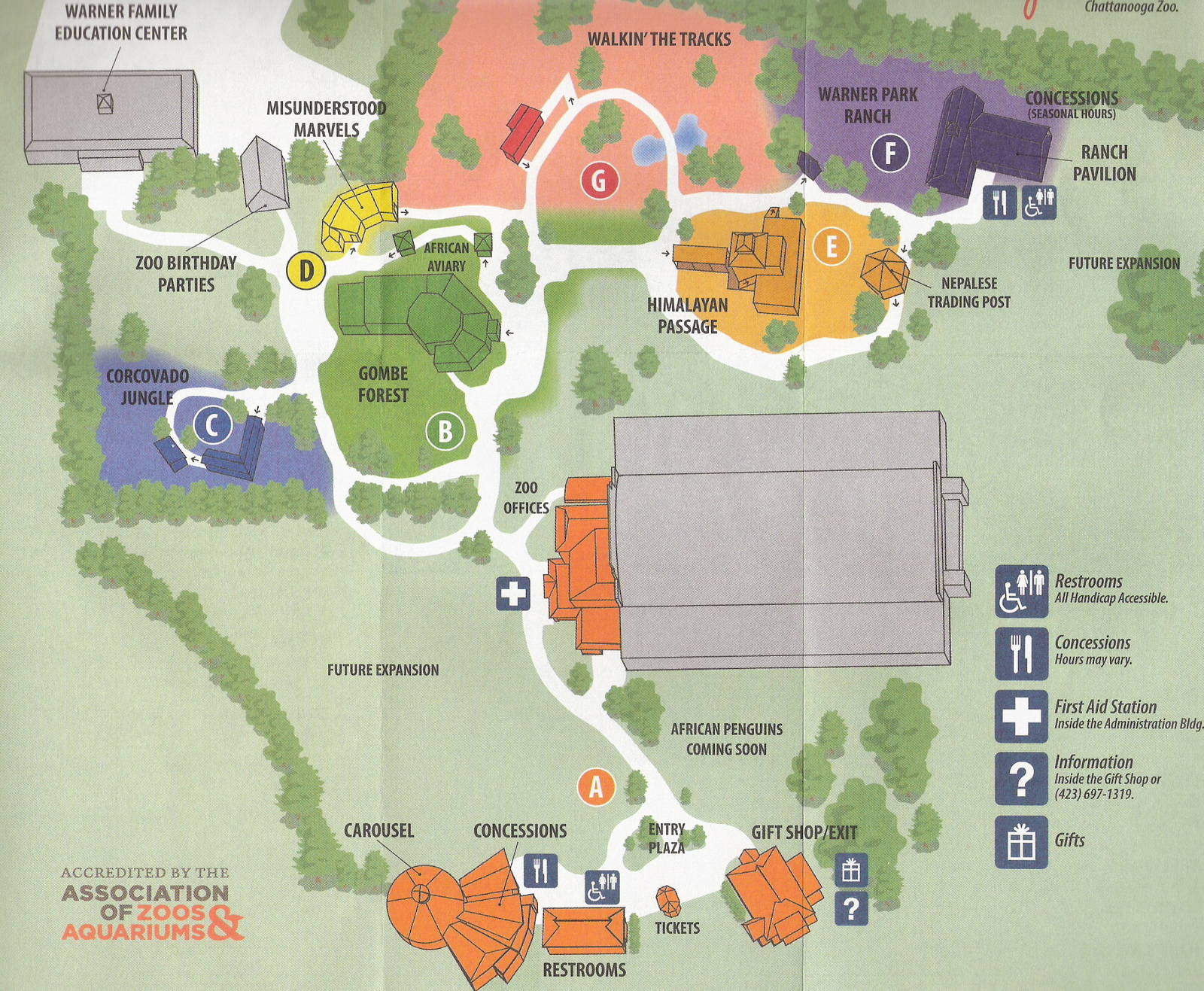 2008 Zoo Map