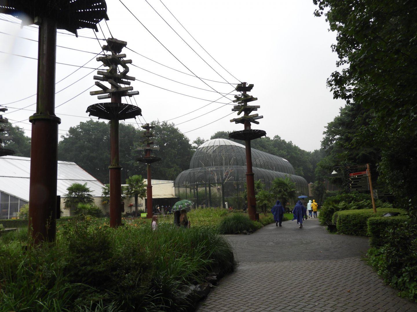 [2017] View of orangutan enclosure and bird aviary
