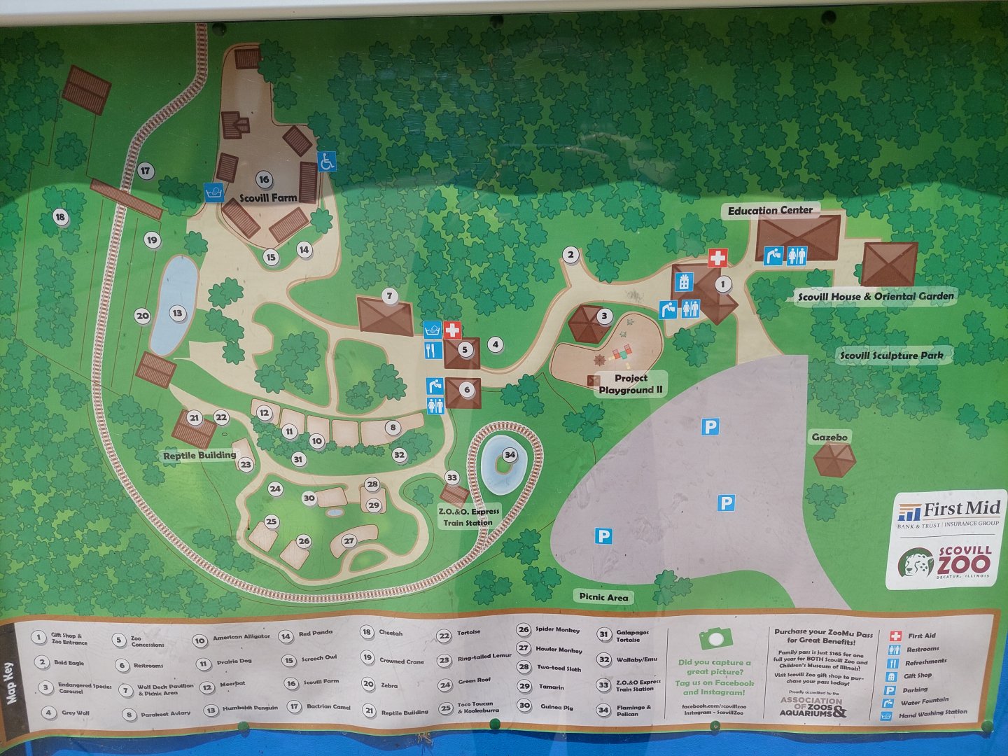 2021 Scovill Zoo Map