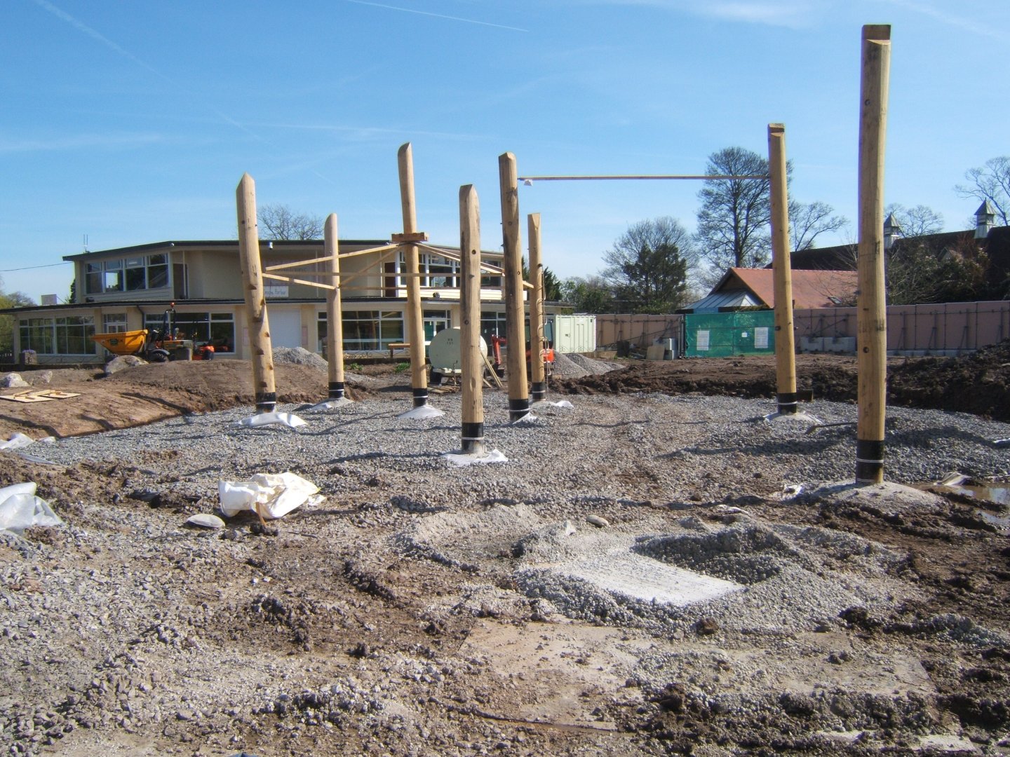 26/3/2017 Childrens play area construction work