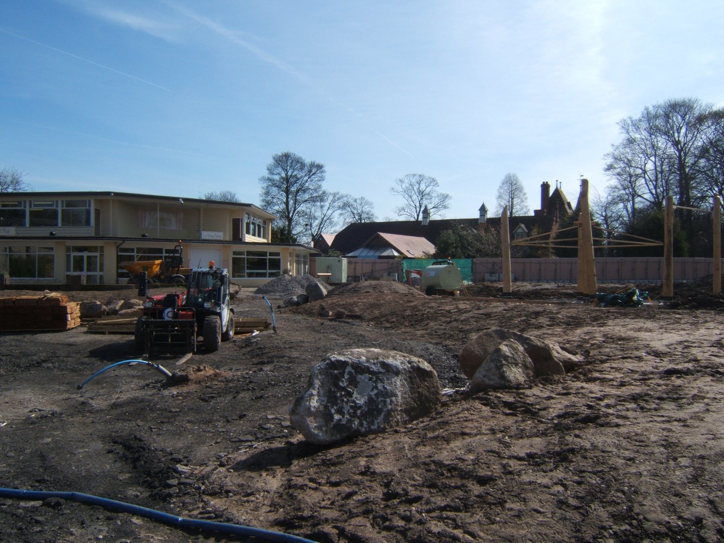 26/3/2017 Childrens play area construction work