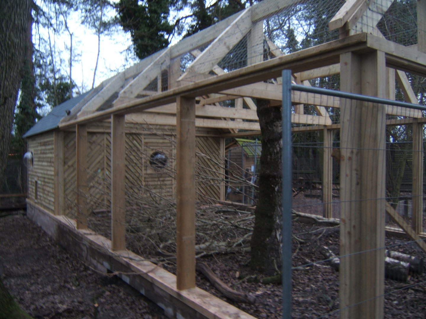 27/12/2016 View of new Fossa enclosure under construction