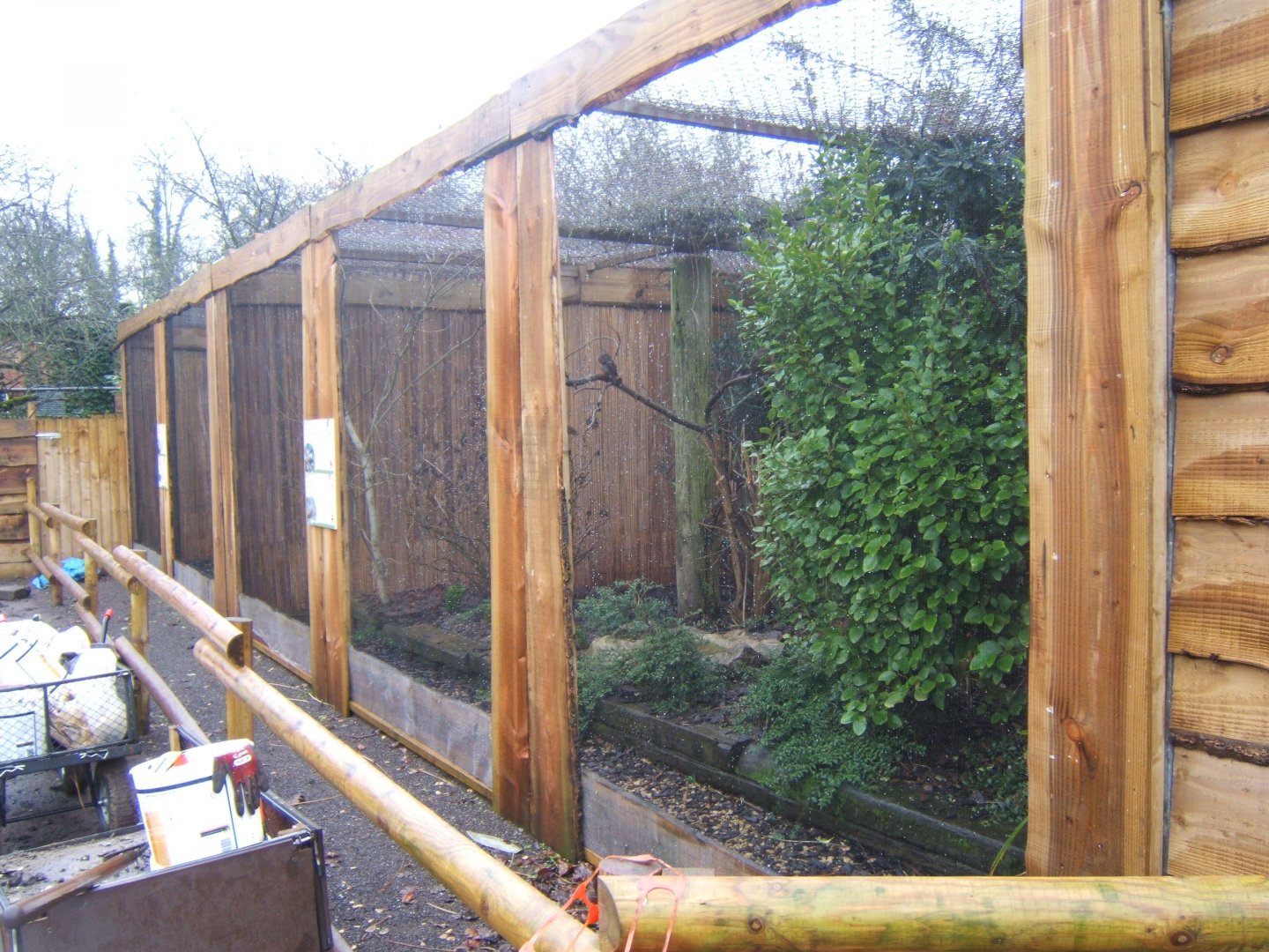 29/1/2017 View of aviary's in walled gardens