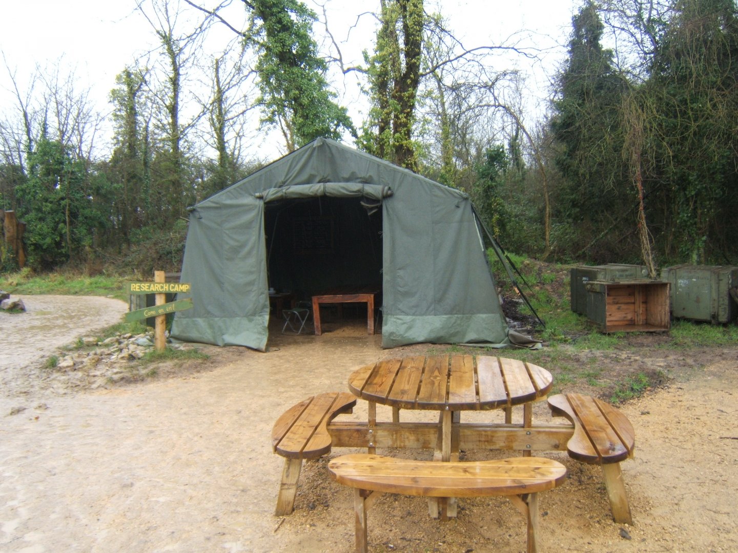 29/1/2017 View of Picnic area by Gelada exhibit