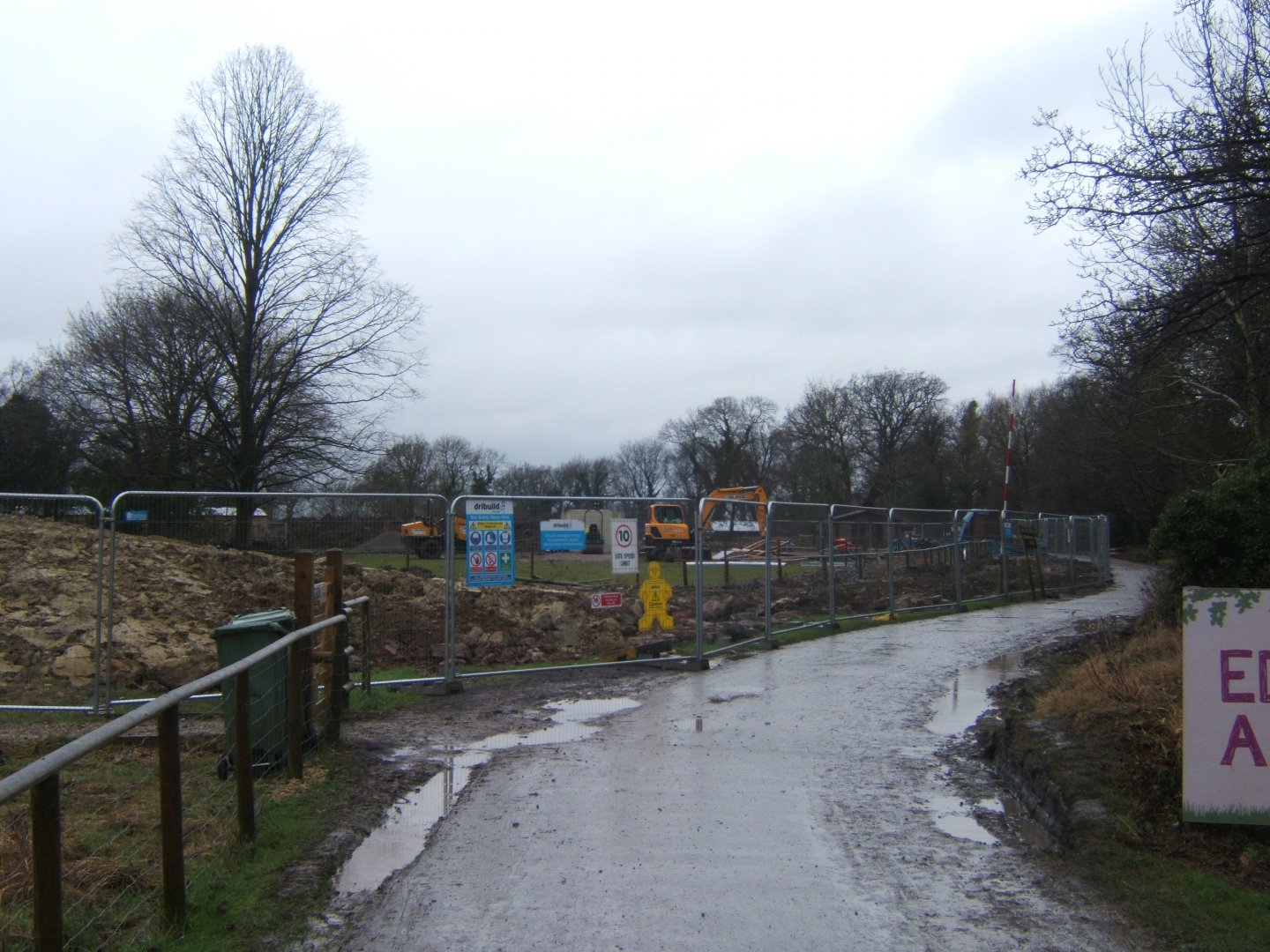 29/1/2017 View of work on new giraffe House