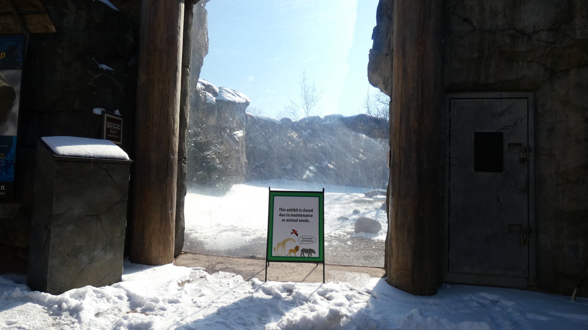 2nd Bear Habitat Receiving Maintenance, Great Bear Wilderness - Feb. 2022