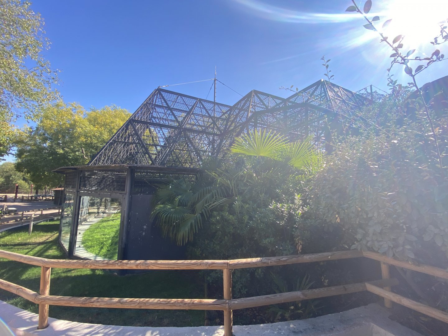 2nd view of chimpanzee enclosure