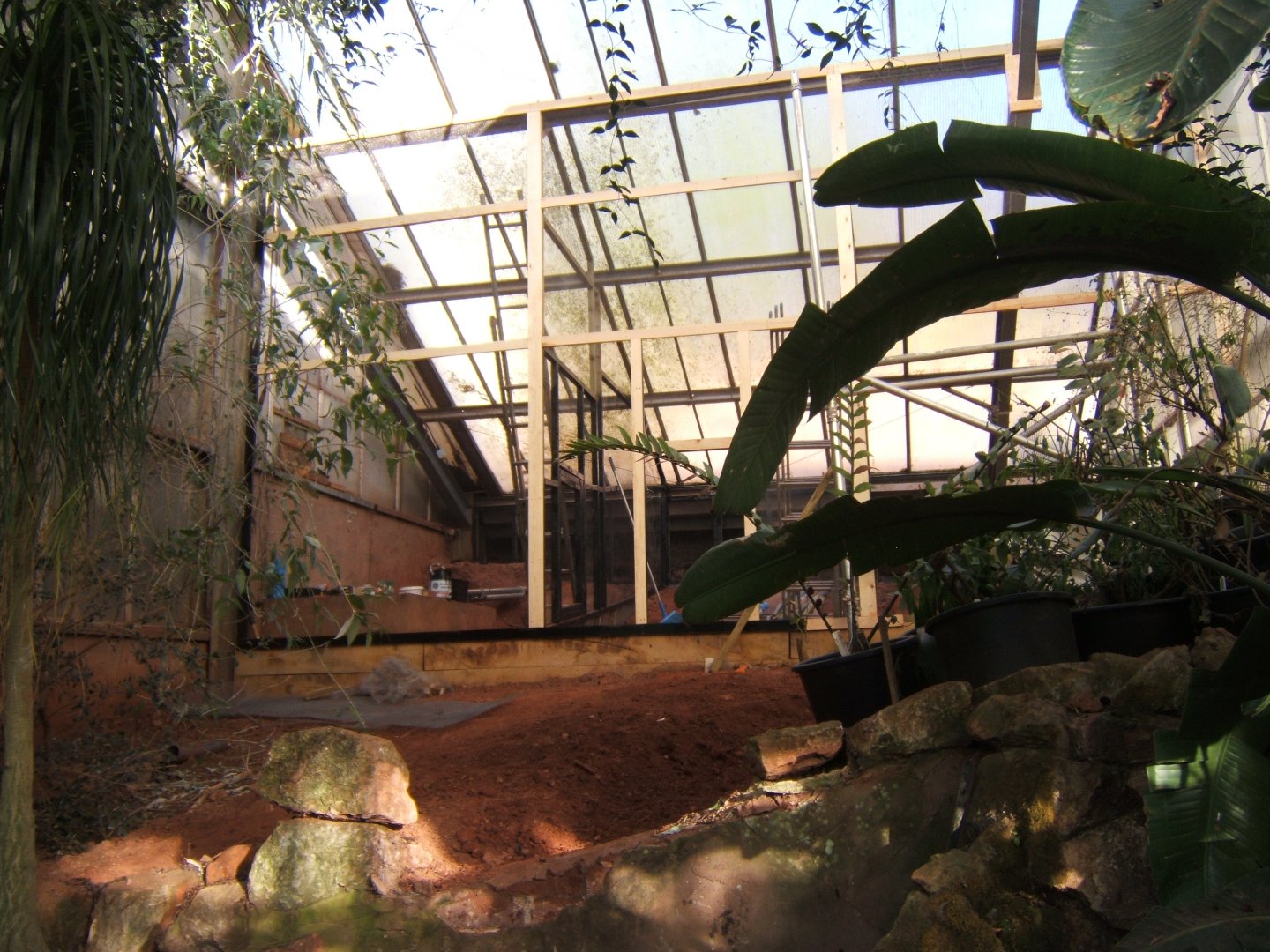 30/12/2016 New aviarys under construction