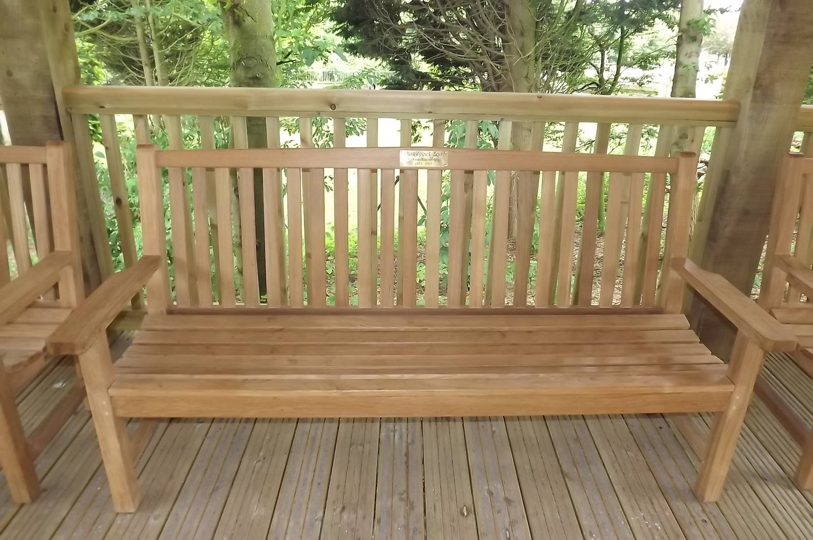 40th Anniversary Bench at Blackpool Zoo 14/07/12