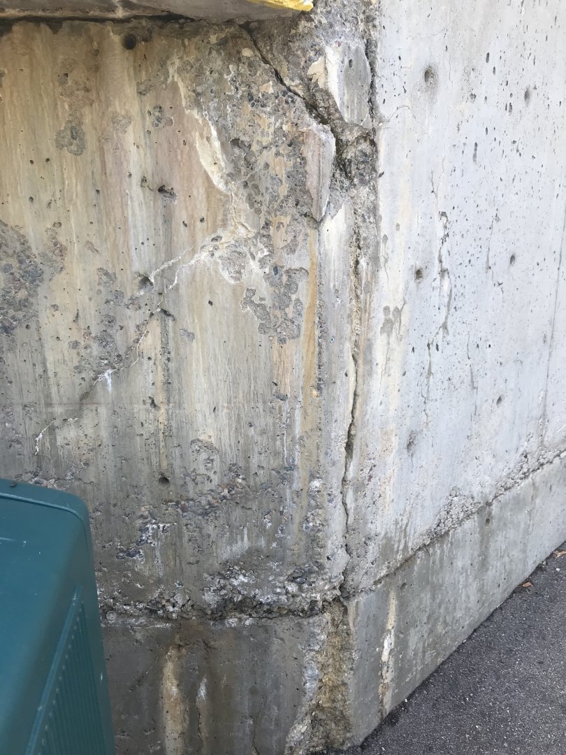 42 year-old concrete ramp showing it’s age