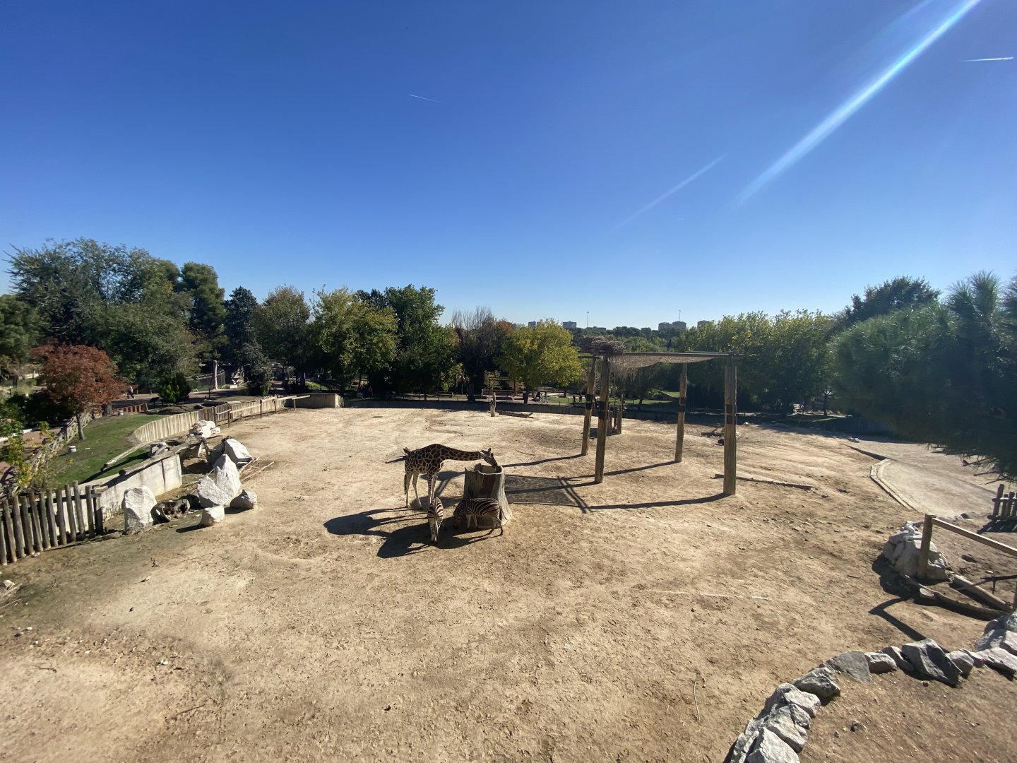 4th view of mixed African enclosure