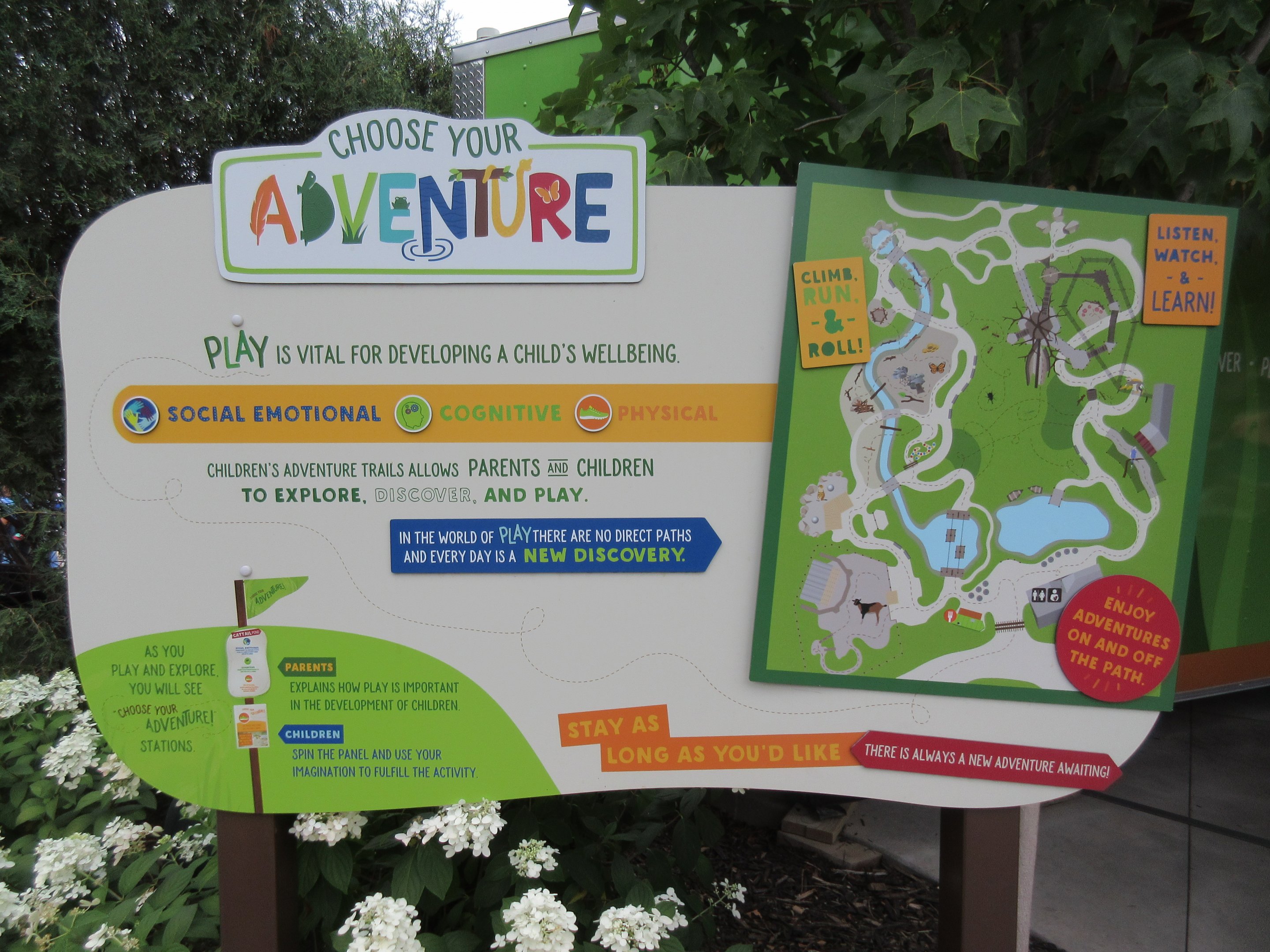 5-Acre Children's Adventure Trails - Sign