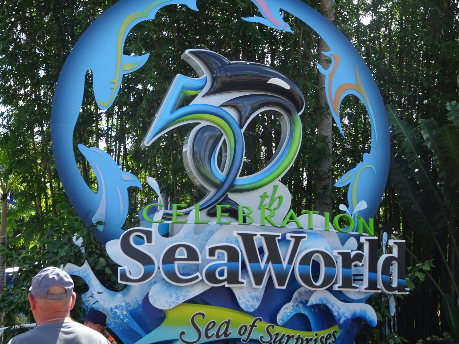 50th Anniversary Sign at SeaWorld Orlando