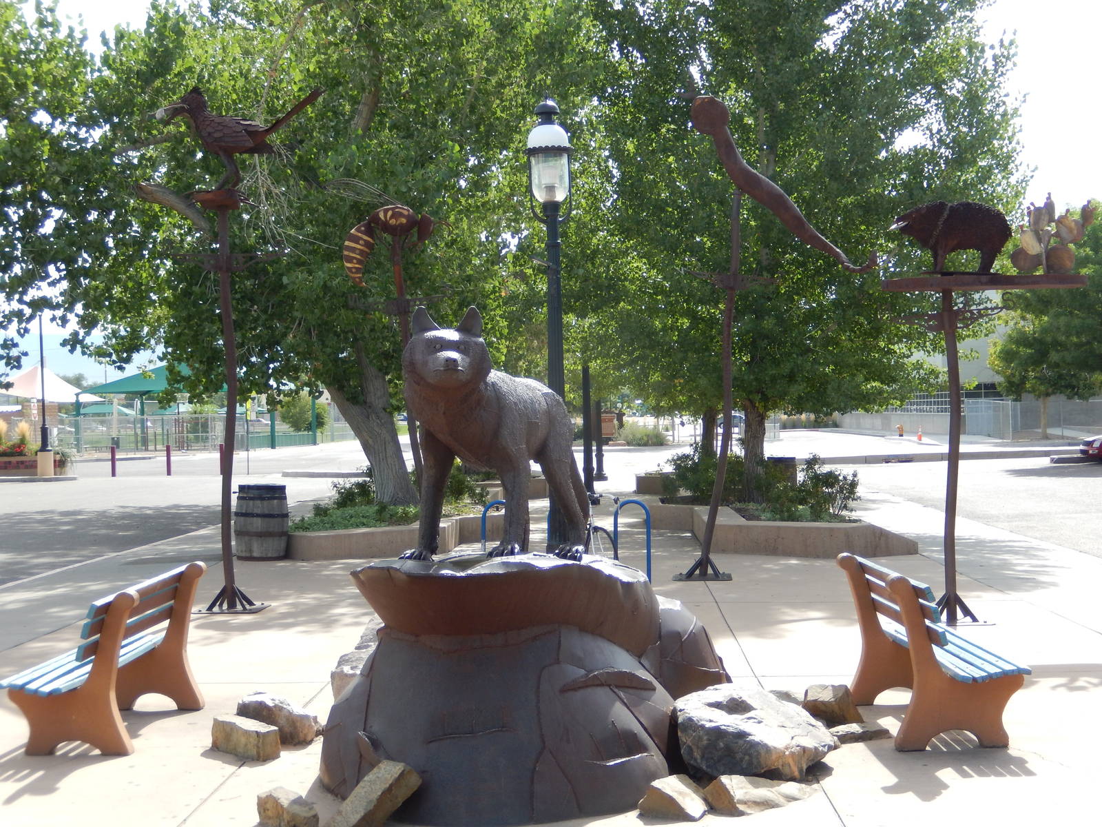 8/6/2015 - Entry Plaza Statues