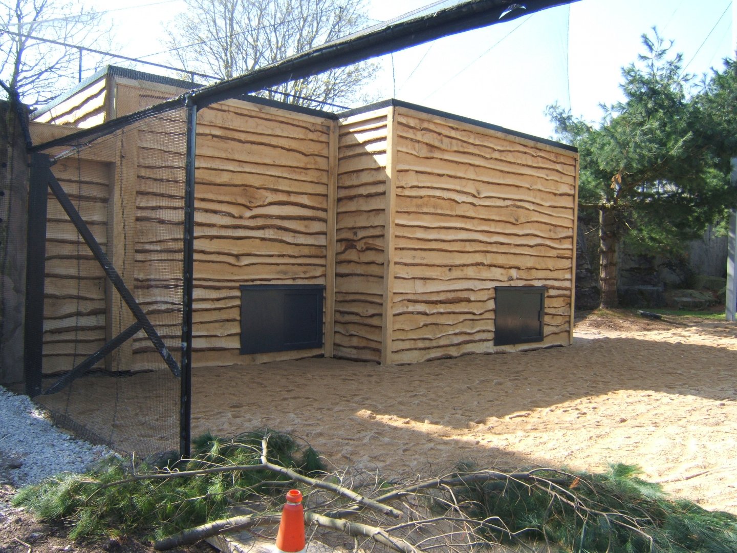 9/4/2017 View of work on the new European Bird Aviary