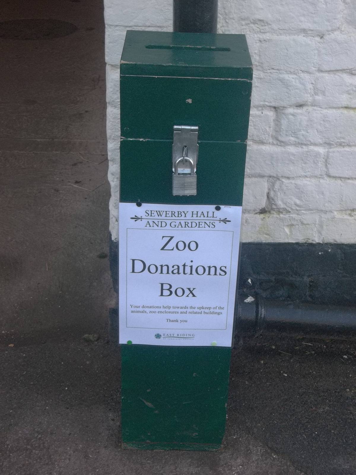A coat of paint for the donations box, 24th January 2015