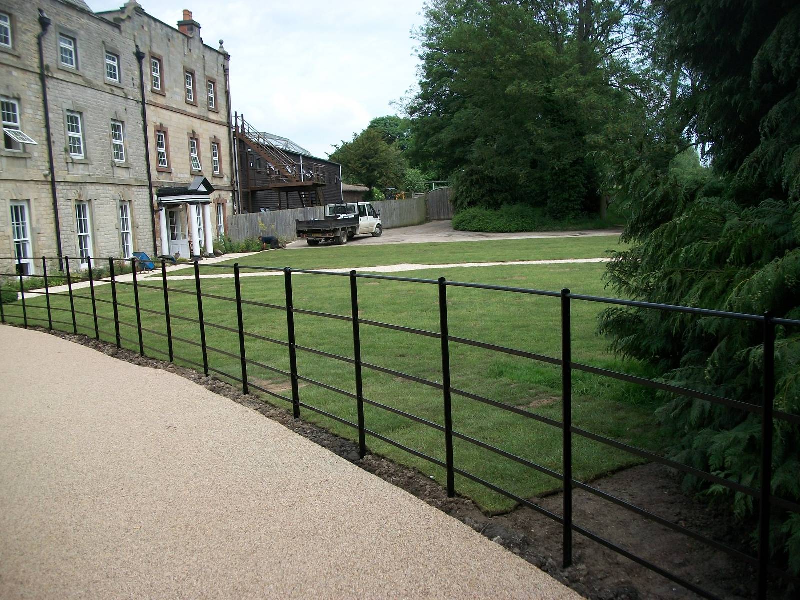 A lovely new look for the area around the Hall, 9th June 2014