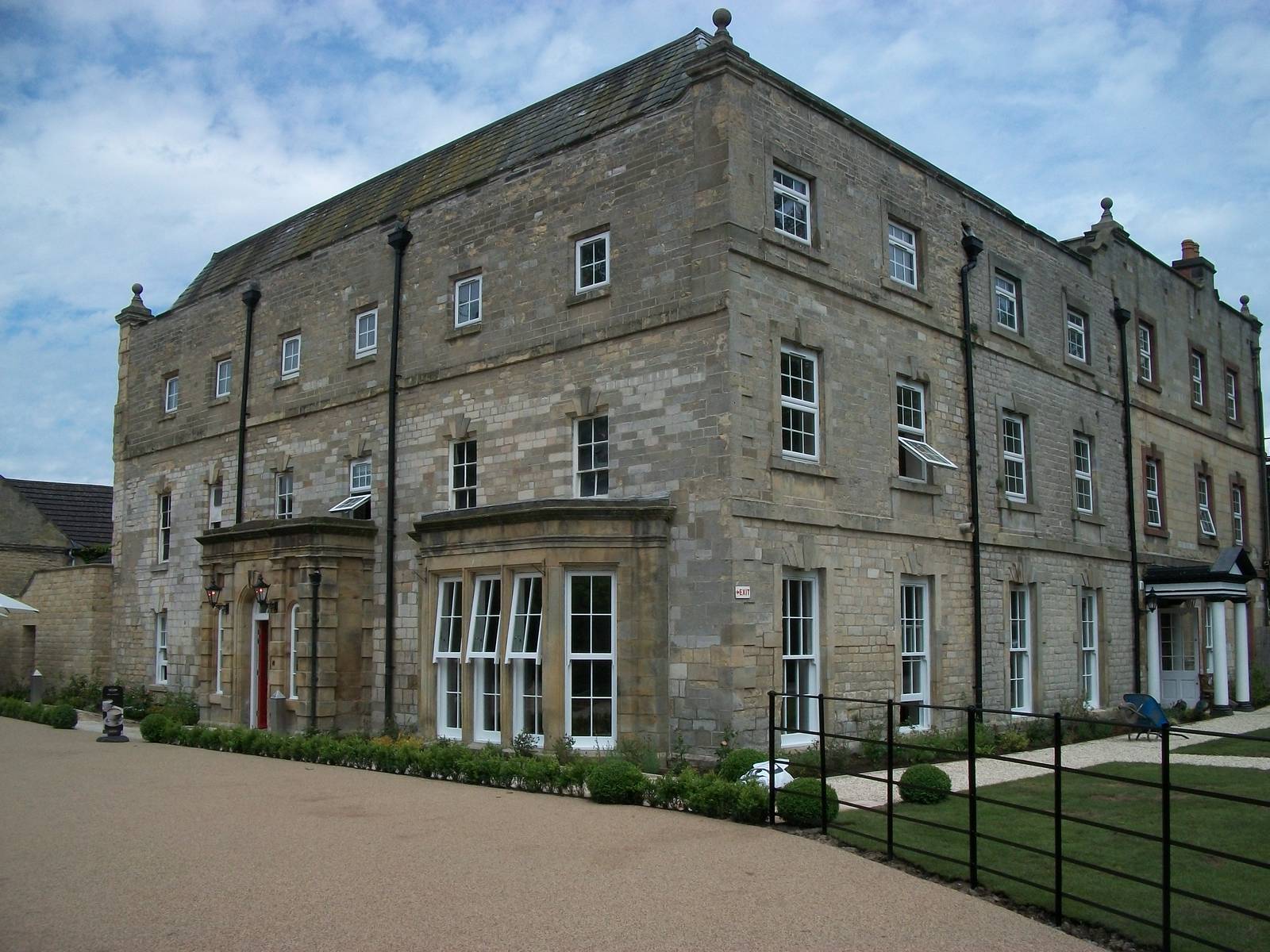 A lovely new look for the area around the Hall, 9th June 2014