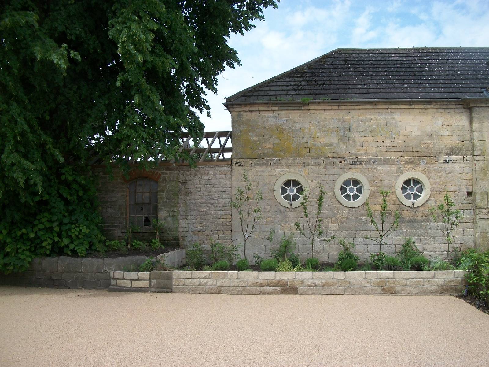 A lovely new look for the area around the Hall, 9th June 2014
