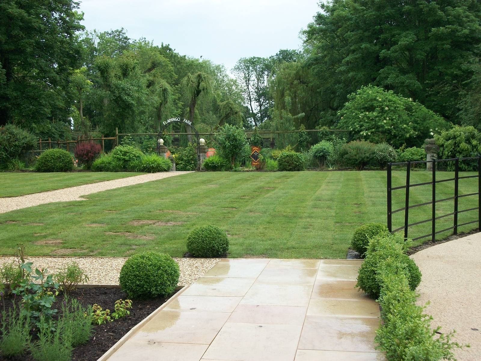 A lovely new look for the area around the Hall, 9th June 2014