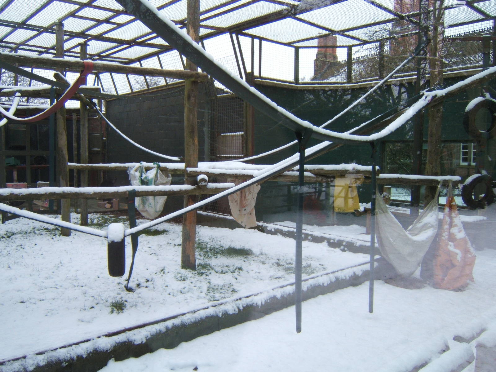 A snowy view inside the Green mile