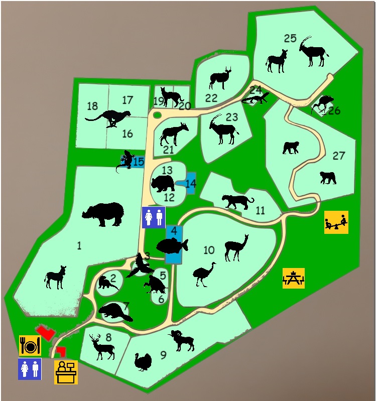 A speculative zoo map made in one hour