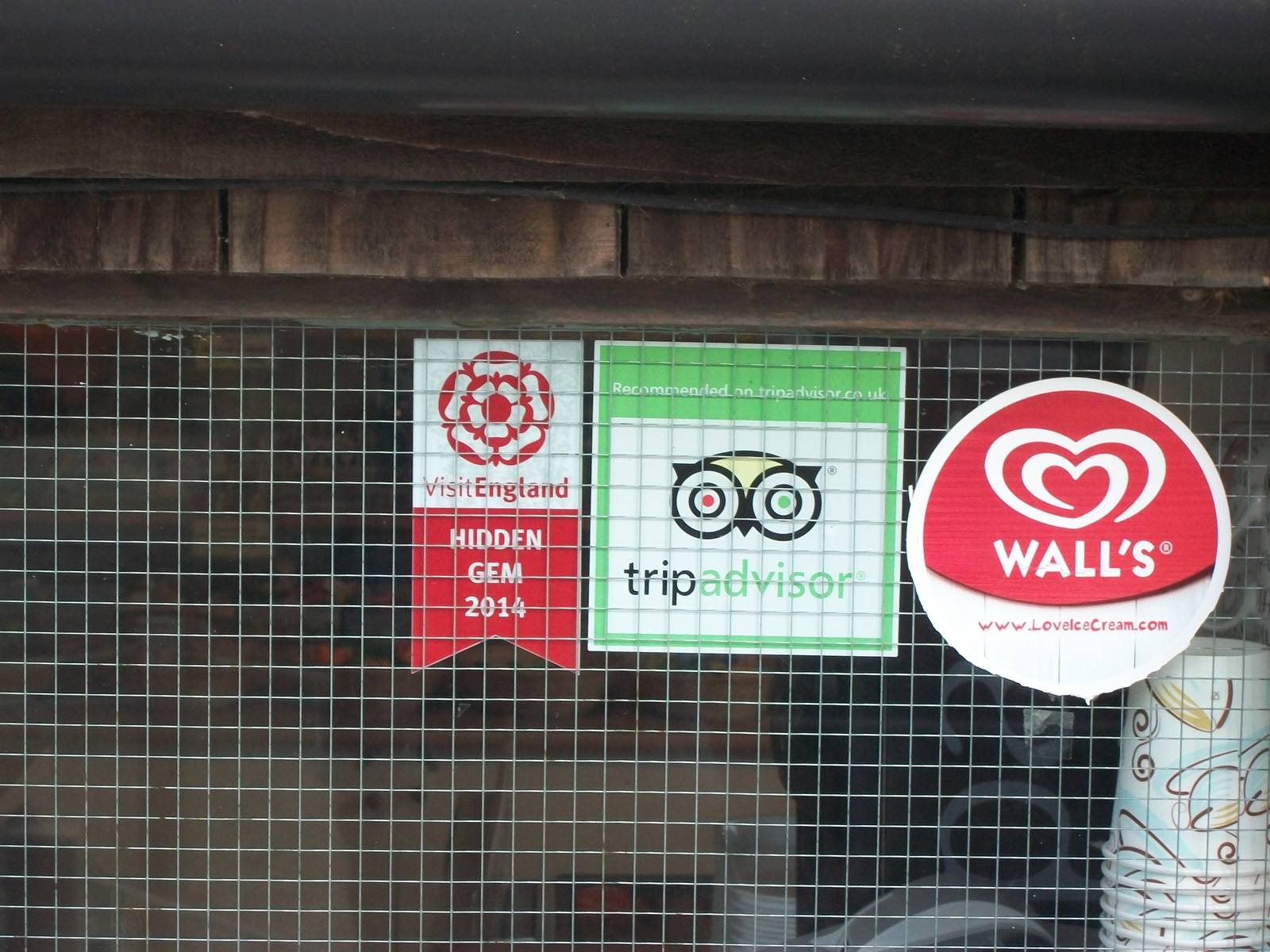 A sticker accompanied the certificate, 25th September 2014