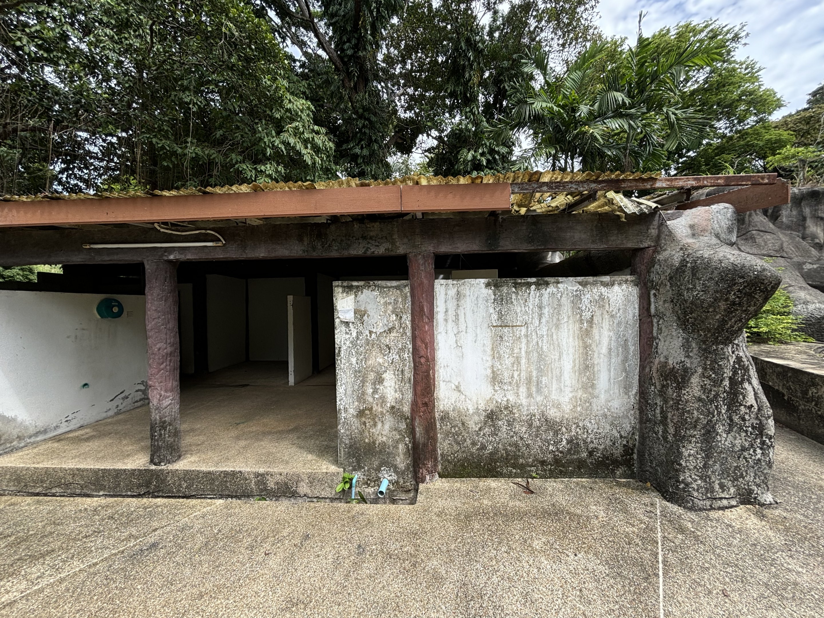 Abandoned Swimming Pool Changing Rooms