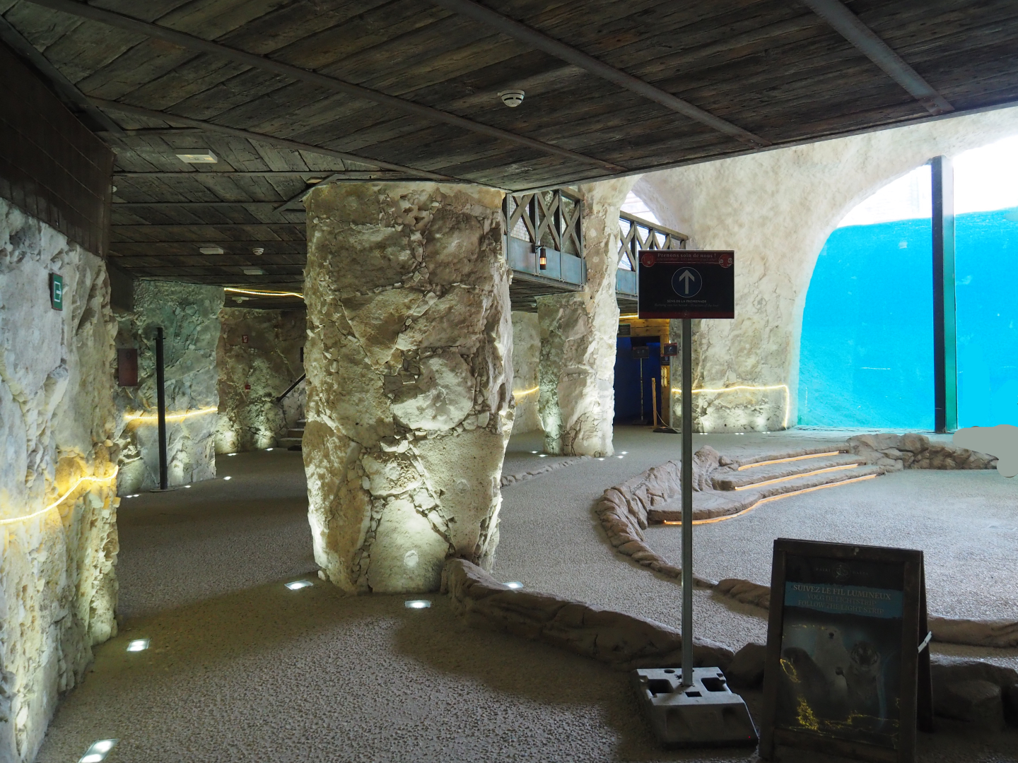 Access to Pacific walrus and Polar bear underwater viewing area, 2020-09-02