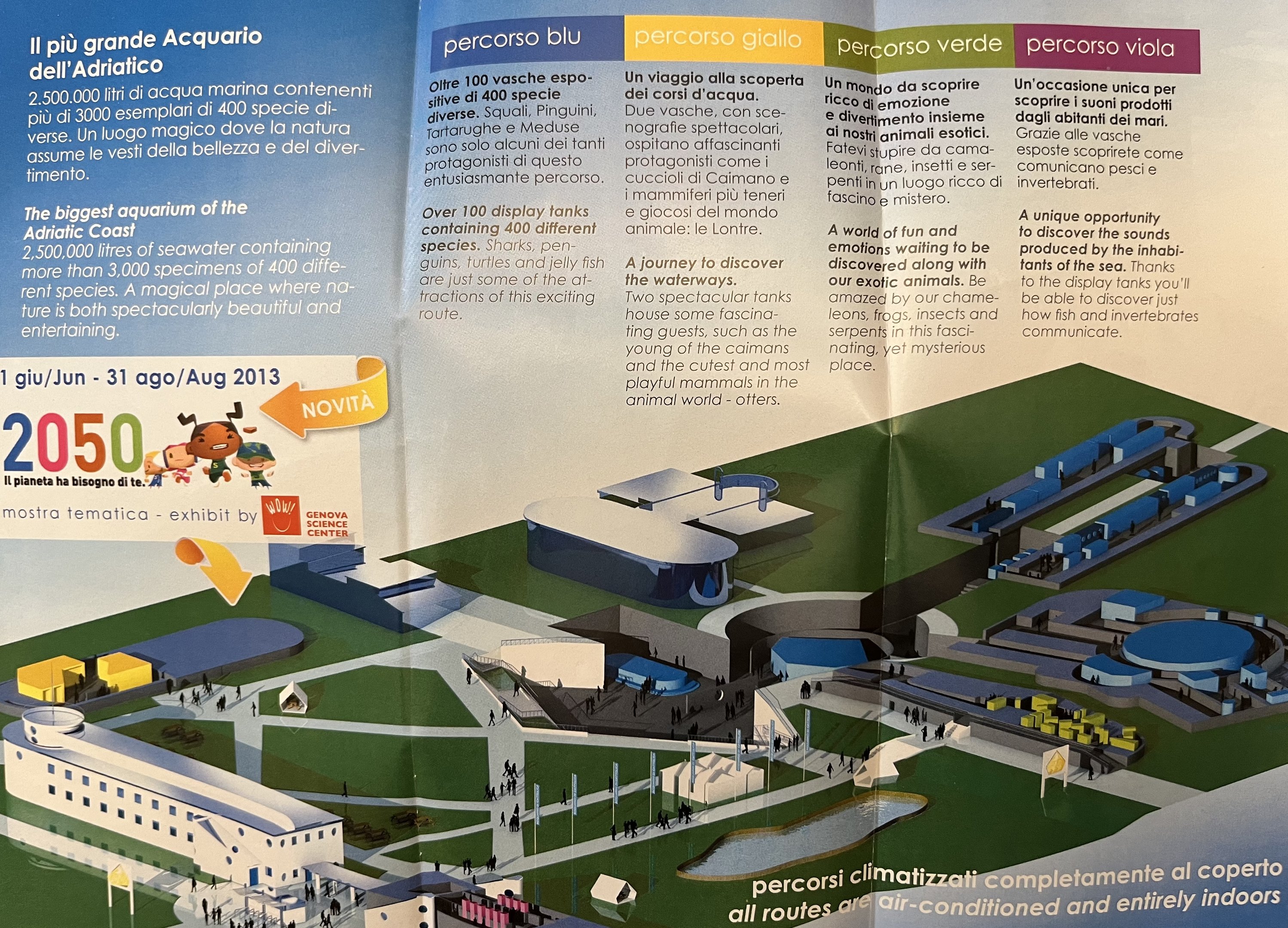 Acquario Di Cattolica Map - 2013