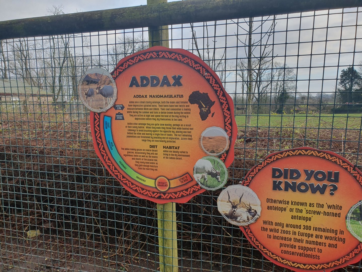 Addax signage