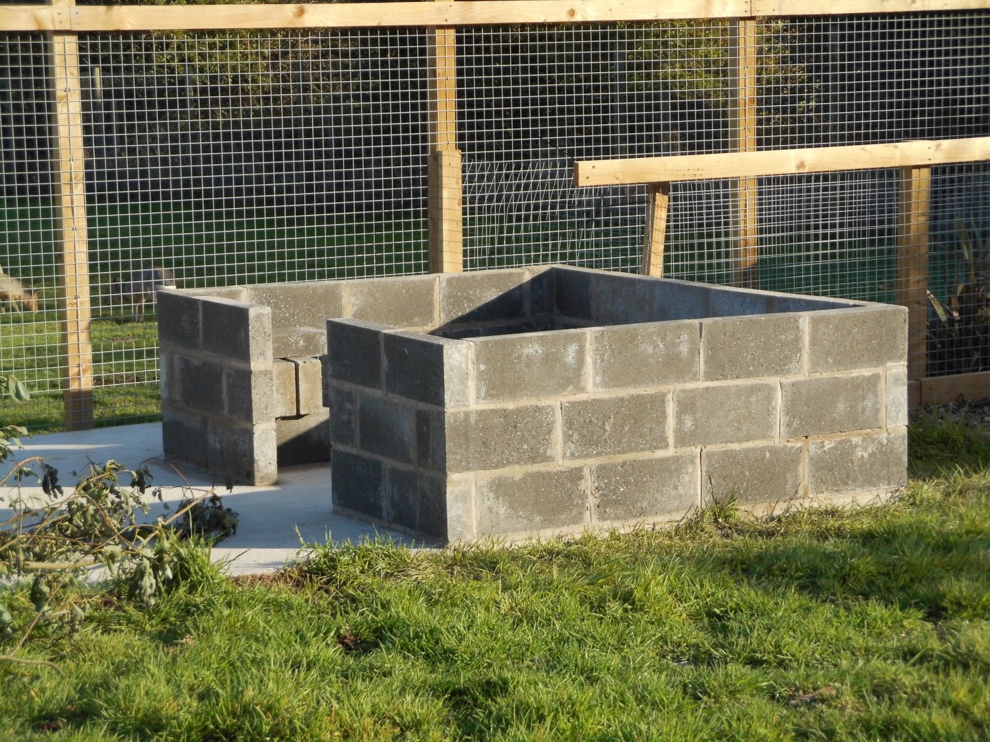 Additional agouti shelter under construction, 23rd September 2025