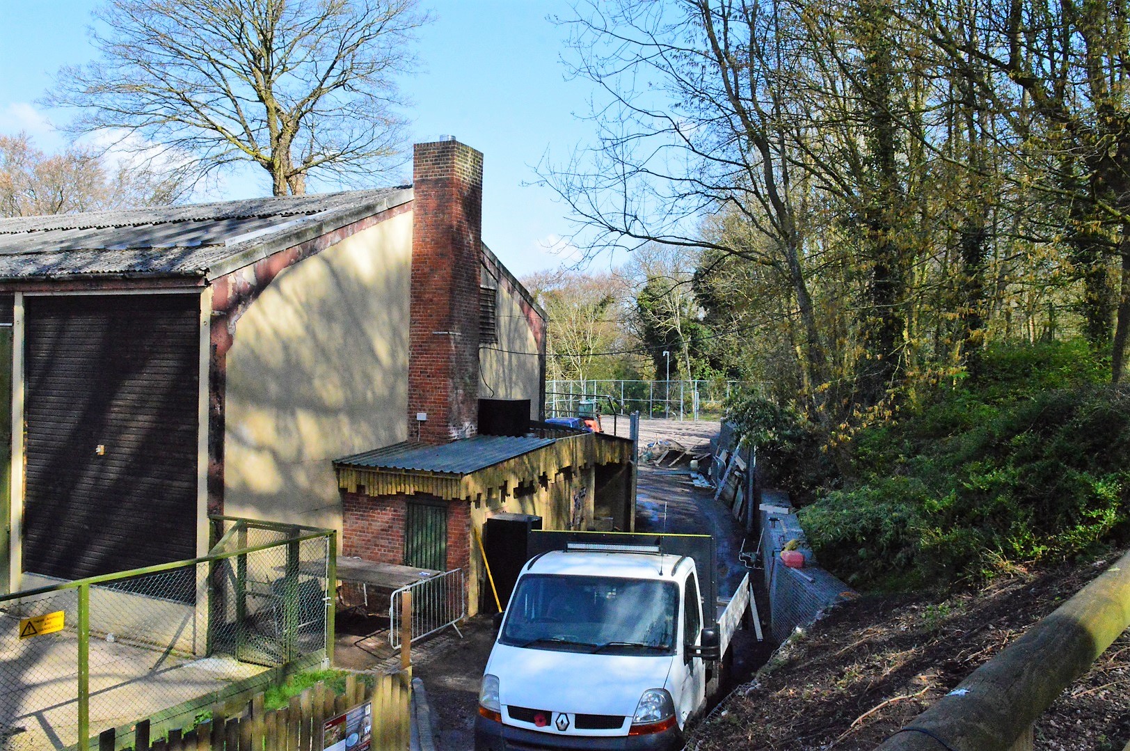 Additional giraffe paddock under construction