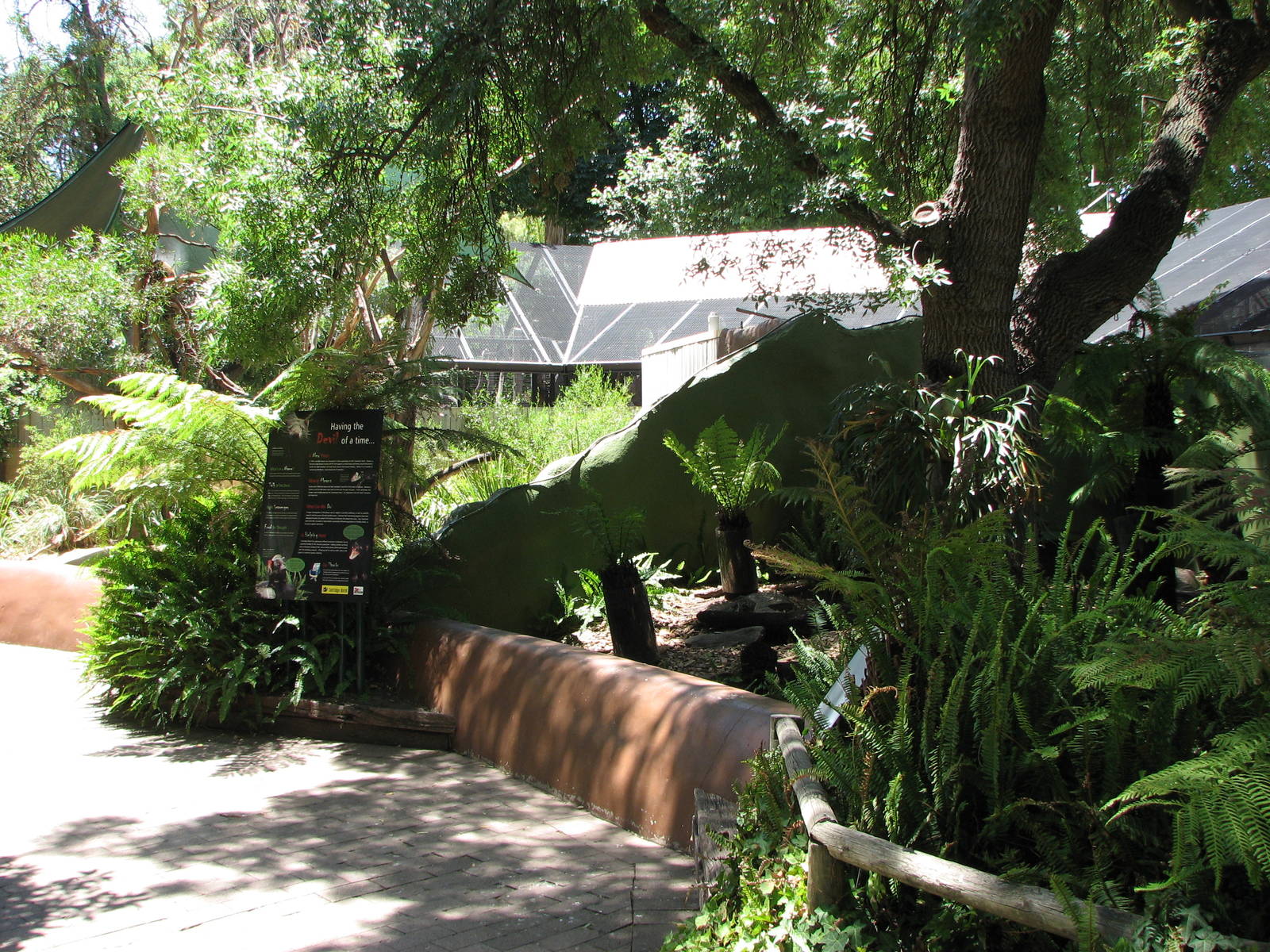 Adelaide Zoo 2008 - Front of Tasmanian Devil exhibit