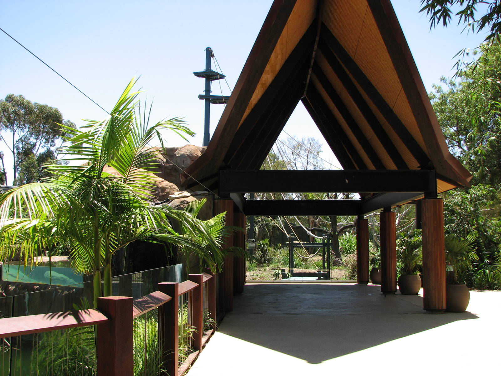 Adelaide Zoo 2008 - Front of the Sumatran Orangutan exhibit