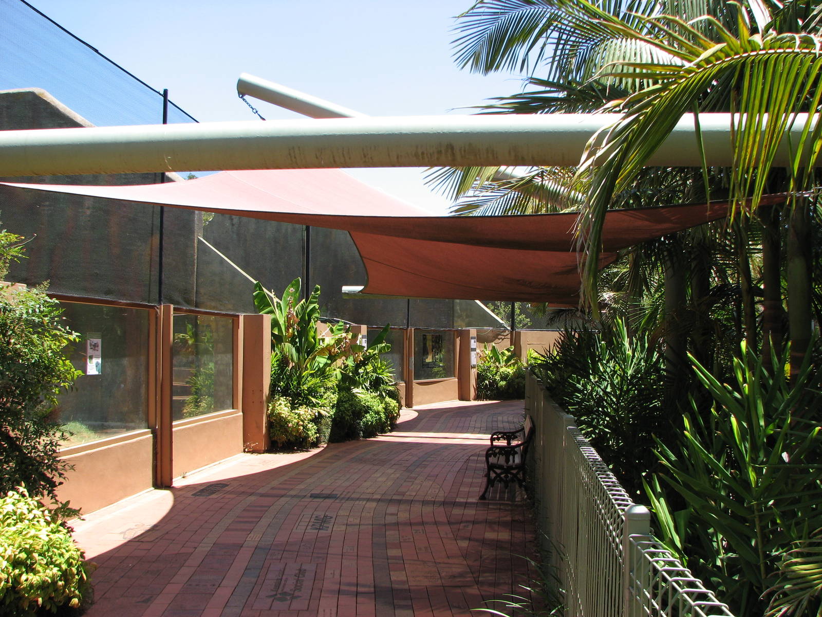 Adelaide Zoo 2008 - Row of former Ape exhibits