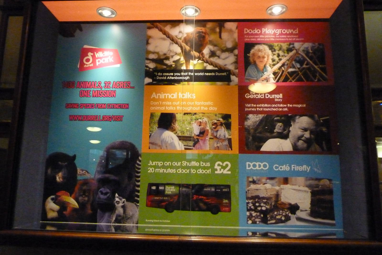 Advert in the hotel, October 2016