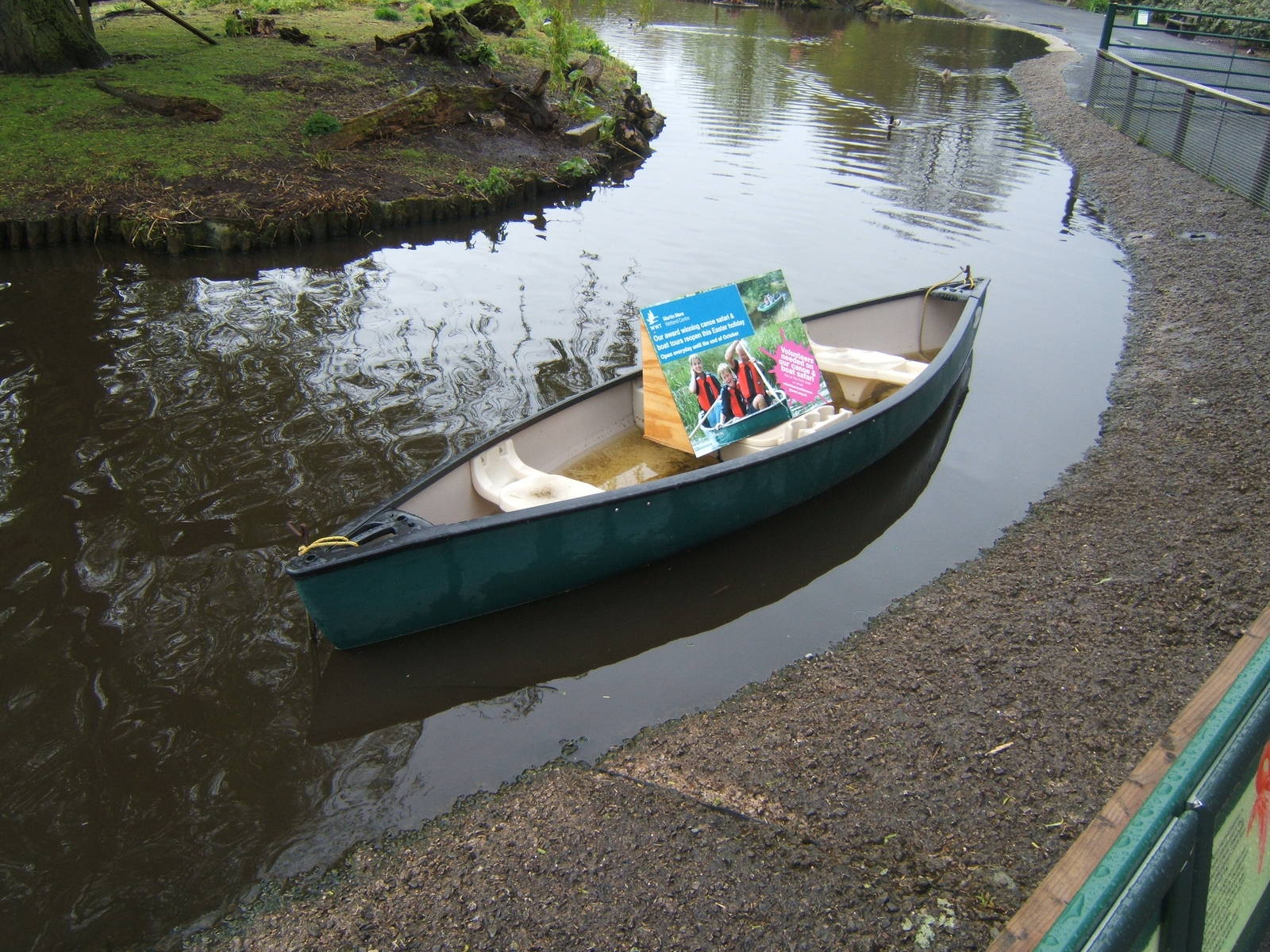 Advertising for the Canoe Safari in first exhibit