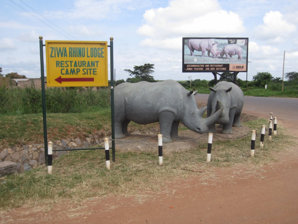 Advertising on the main road.