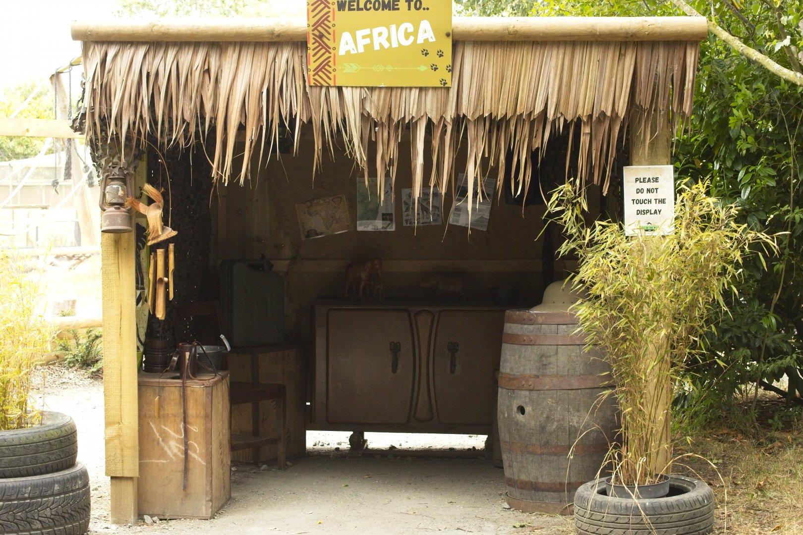Africa display hut