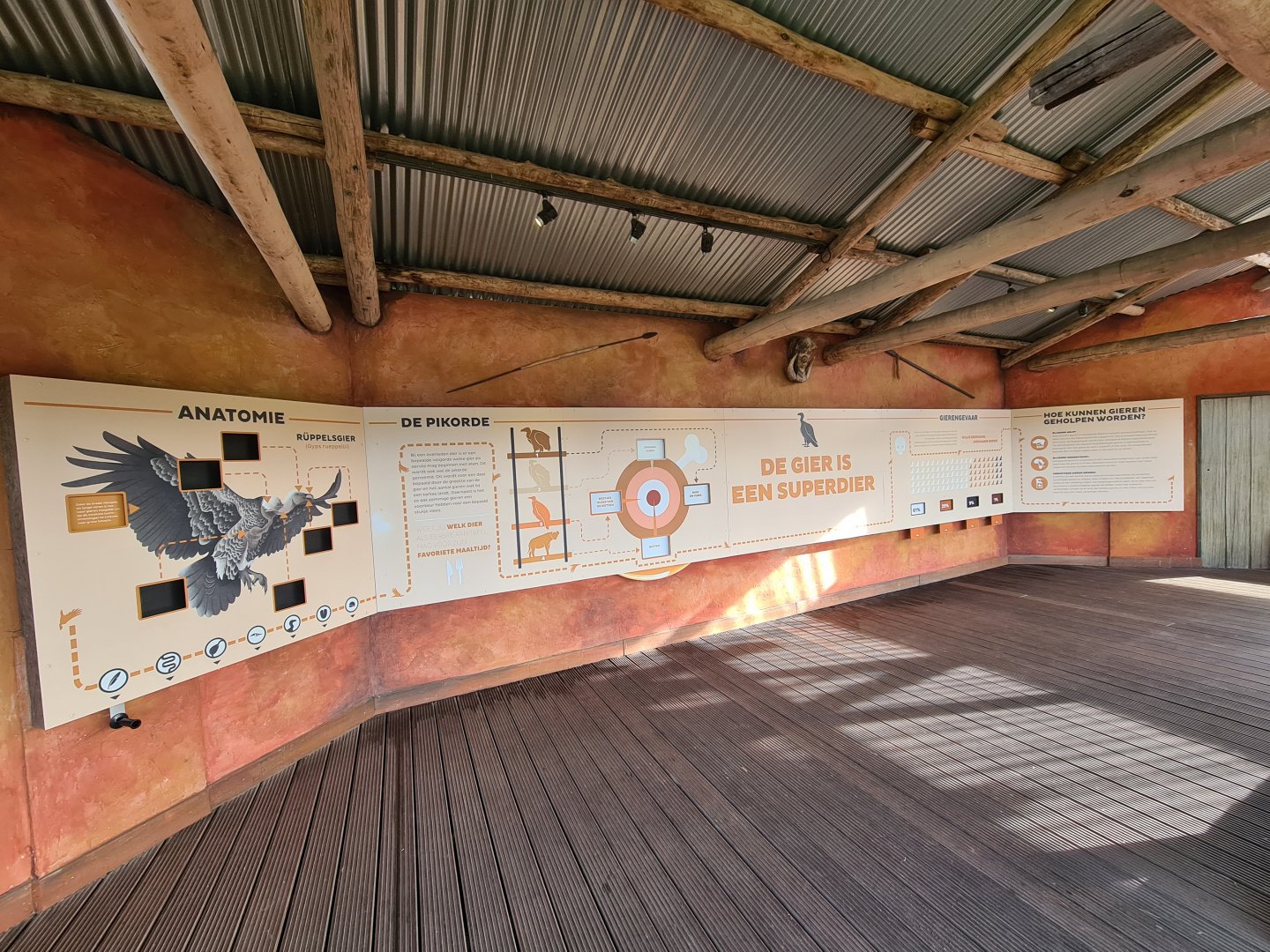 Africa - Education in Vulture rock viewing hut