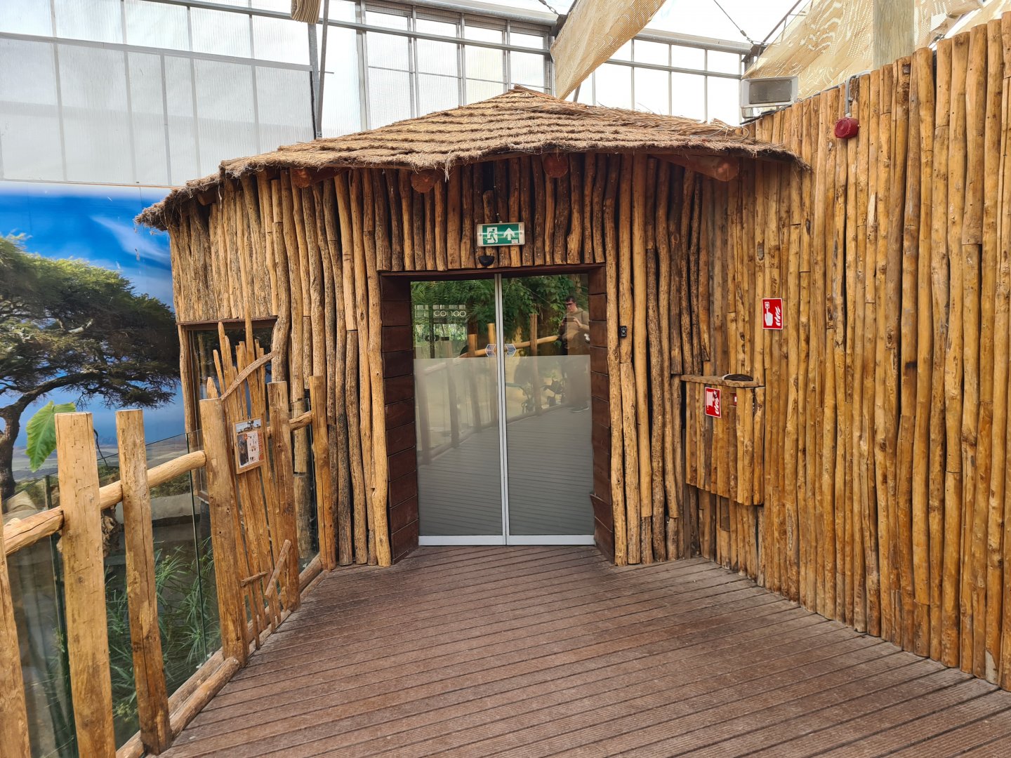 Africa - Entrance to second area of the Crocodile river greenhouse