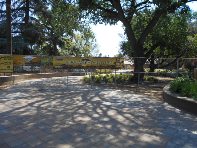 Africa exhibit construction
