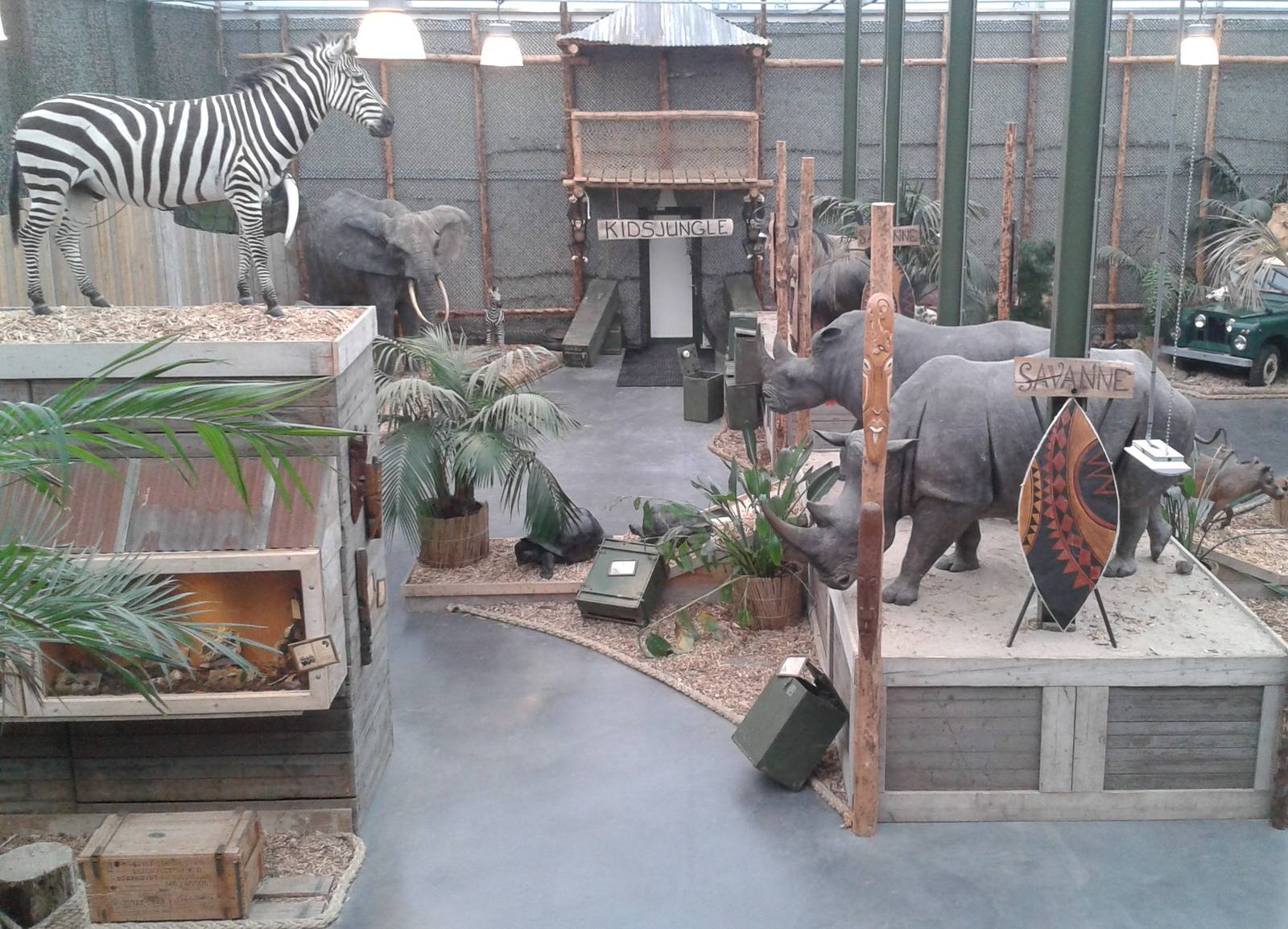 Africa exhibition with numberous replicas