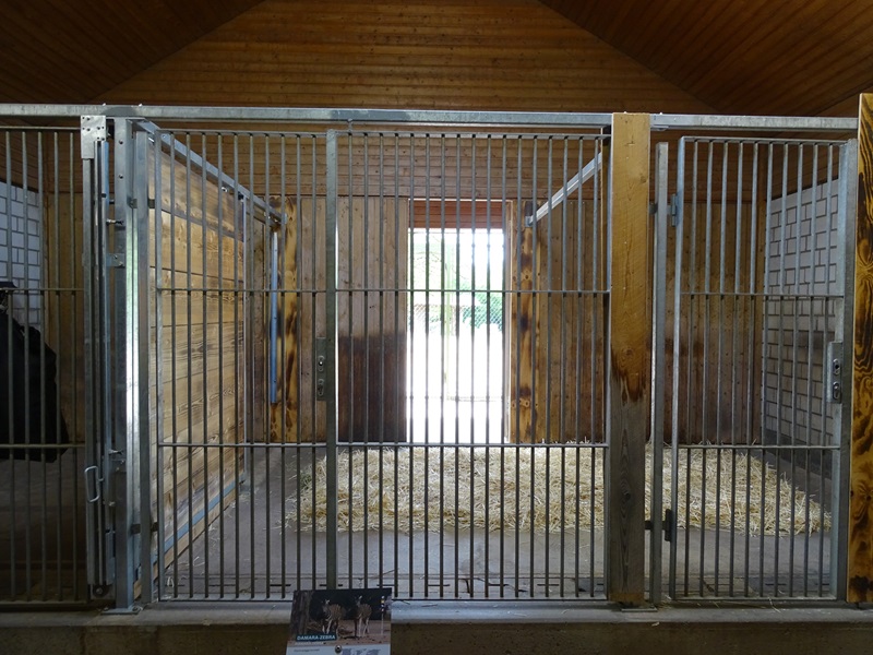 Africa House; zebra stables