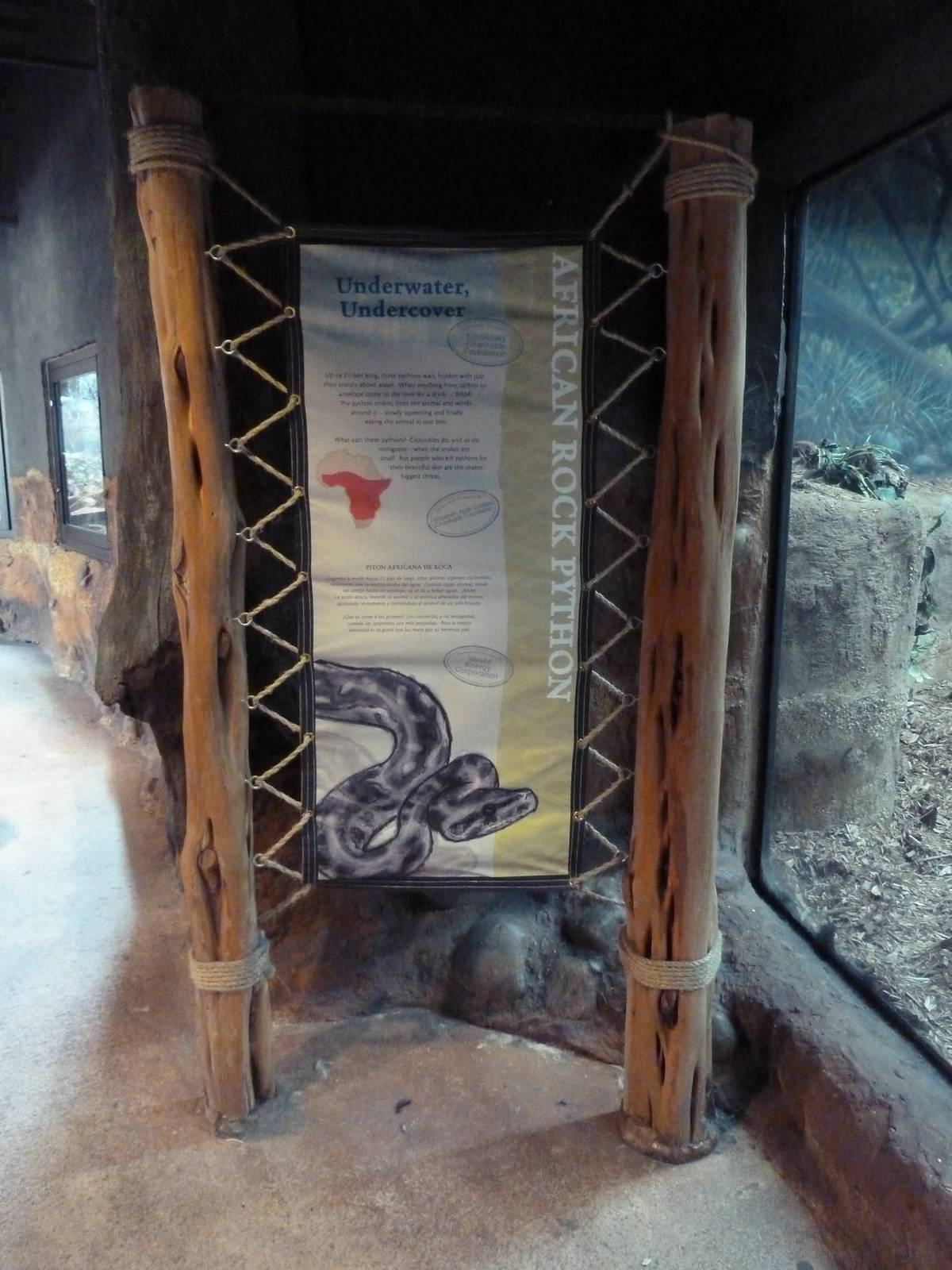 Africa Live - Rock Python Sign
