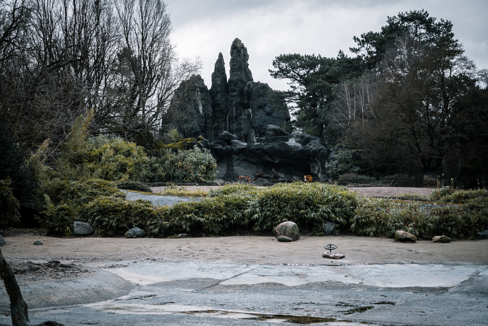 Africa Panorama on a rainy winter day