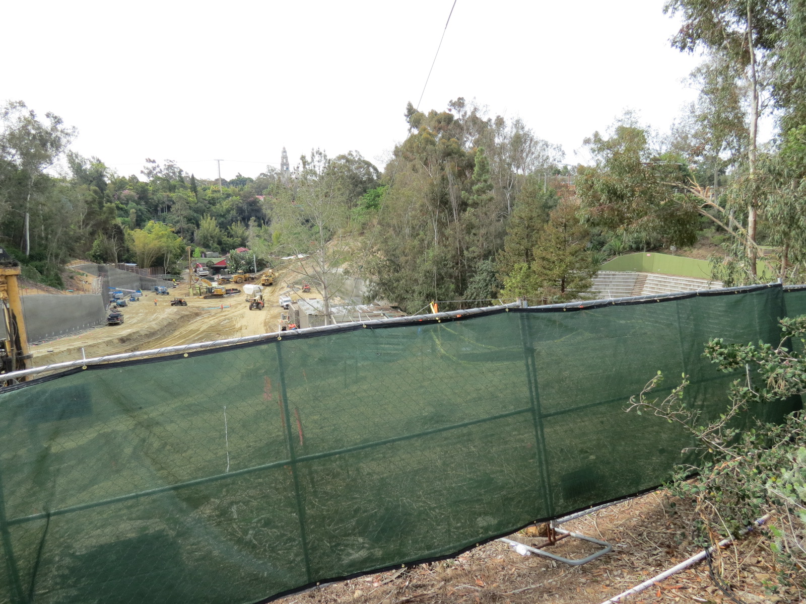 Africa Rocks Construction - View from Sabertooth Grill Terrace