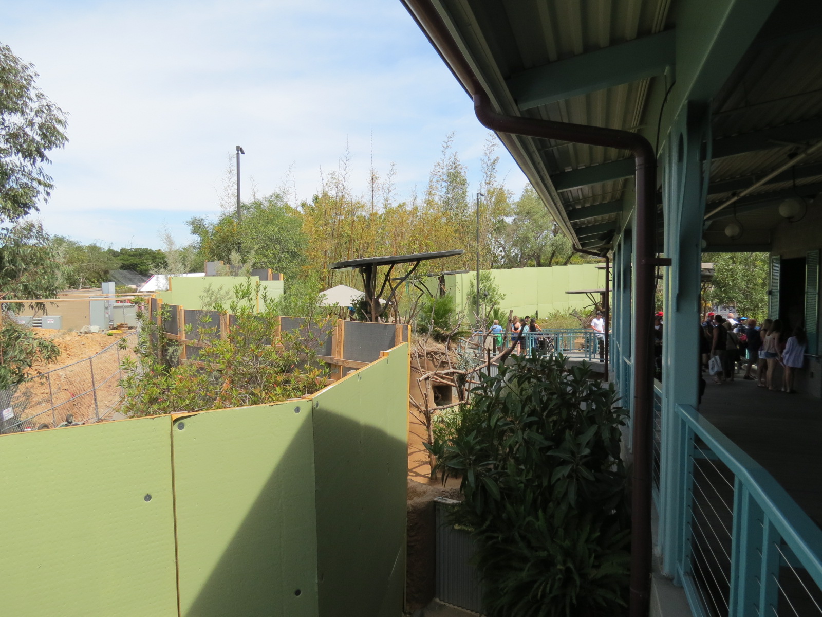 Africa Rocks Construction - View of Construction Walls at Outback