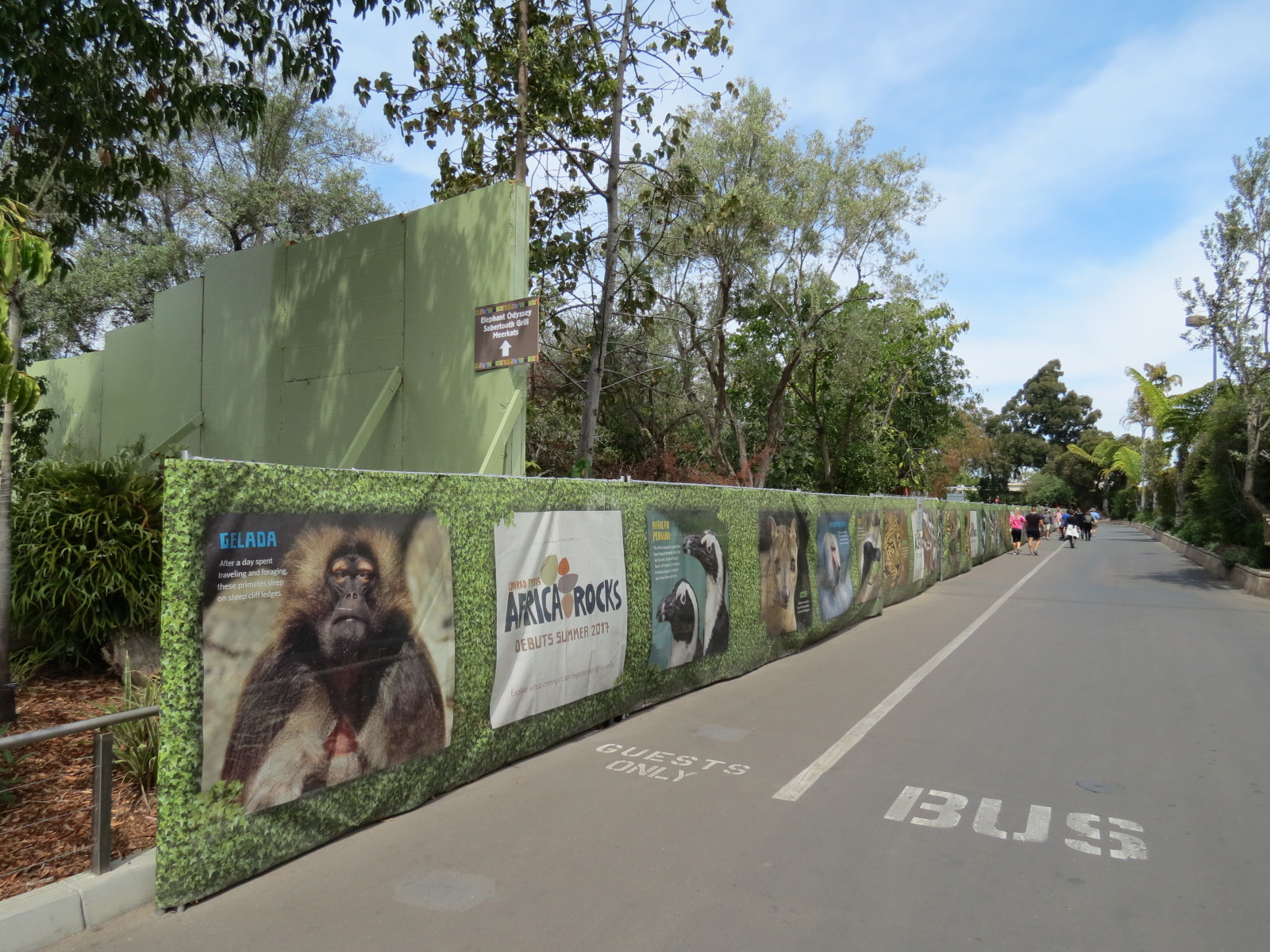 Africa Rocks Construction - View of Construction Walls at Outback